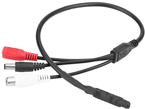 Lotpken High Sensitive Mini Microphone, Sound Pickup Device for CCTV Security Camera DVR with Cable, Audio Pickup Mic