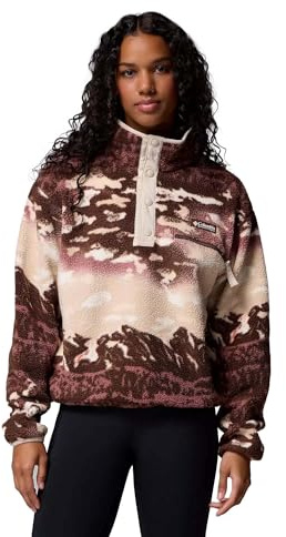 Columbia Damen Helvetia Ii Printed Cropped Half Snap Helvetia II Bedruckter Cropped-Crop-Halbverschluss