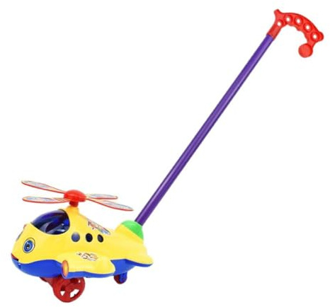 TTETTZ Hubschrauber Hand Schieben Spielzeug Pädagogisches Hand Schieben Flugzeug Auto Spielzeug für Kinder