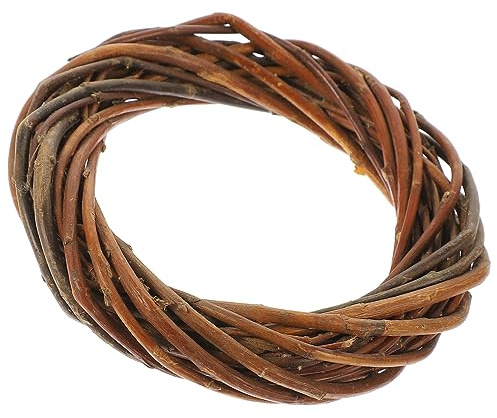 Cabilock Weidenkranz Rund Bastelmaterial 12 cm Weidenkranz Für Weihnachtsdekoration Zu Hause