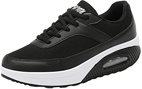 Outlet Angebote Sale Damen Sneaker Mesh atmungsaktive Füllung Frauen Sport Outdoor-Lace-up-Schuhe Modeschuhe Damen- rutschfeste Running Freizeitschuhe braune Sneaker Damen