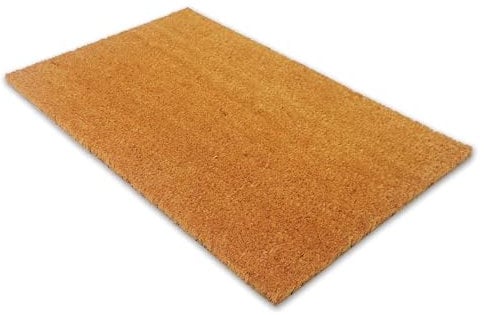 Comart - Zerbino in Cocco - 40x60 cm - Tappeto per Ingresso Interno ed Esterno - Asciugapassi Antipioggia con Fondo in PVC Antiscivolo - Fuori Porta per Entrata di Casa - Facile da Pulire e Resistente