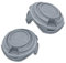 SIGANDG Couvercles de Bobine de Débroussailleuse Compatibles avec Black & Decker 90588530, Capuchons de Rechange pour Coupe-bordure STC5433 TYPE1, STC5433PC TYPE1 (2 capuchons)