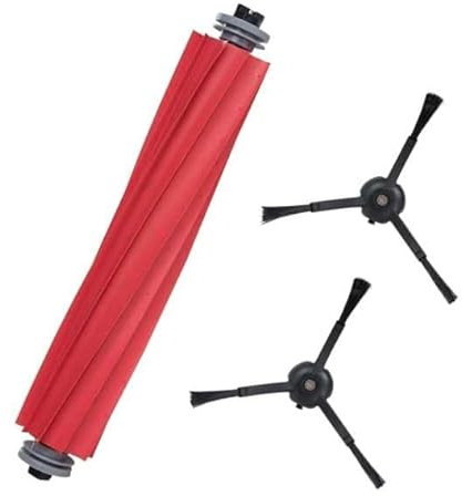 Roboparts® Rodillo Principal y 2 cepillos Laterales de Repuesto para Robot Aspirador Cecotec Conga 9090 AI