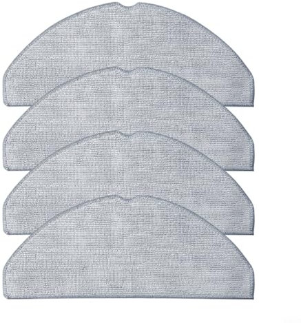 Sileduove Lot de 4 serpillères de rechange pour Roborock pour série Q7, M5, M5+, TF L5, L5+, lot de 4 ou 10 chiffons en microfibre