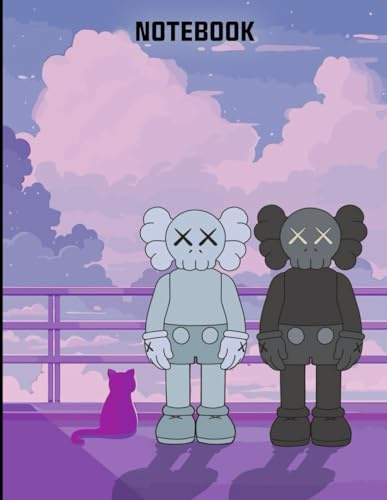 Graffiti FRIENDSHIP Kaws Pop Art Style Inspired College Ruled Notebook: Street Art Notebook For Teens ( 8.5 x 11 inches) Blank Lined Notebook Journal- 120 Pages