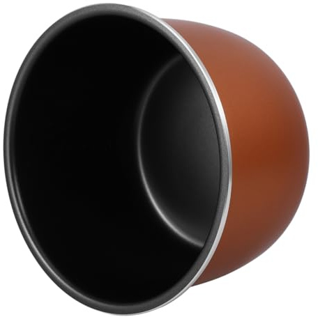 WEKADRIN Olla Interior Antiadherente de 4l para Olla de Presión Eléctrica, Reemplazo de Aleación de Aluminio Marrón, Resistente y Duradera para Cocina Doméstica