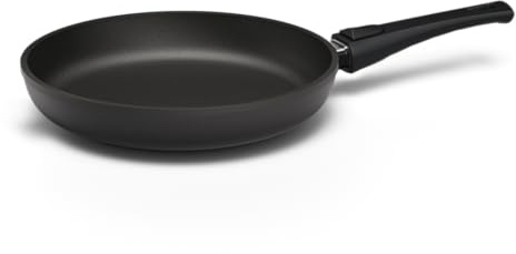 Hoffmann STONIQ Bratpfanne 24 cm Induktion, Antihaft, PFAS-frei, ohne Deckel, Aluguss, abnehmbarer Griff, alle Herdarten, backofenfest, wiederbeschichtbar, spülmaschinenfest, Pfanne made in germany