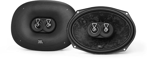 JBL Stage3 Gen2 968M 152x230mm (6x9 Zoll) 3-Wege Koaxial Lautsprecher Auto | 80W RMS / 640W Peak, 92dB, 4 Ohm Impedanz, 40Hz-20kHz Frequenzgang, PEI Hochtöner, mit Schutzgitter, True 4-Ohm Technologie