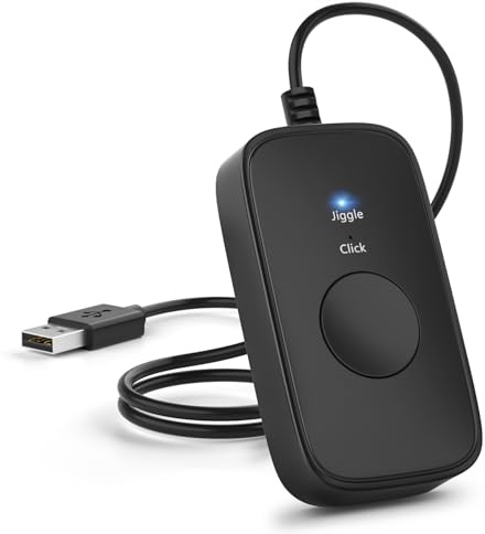 Wotbcg Mouse Jiggler Undetectable, USB Mover, Gaming Automatic Continuous Click Device, Plug & Play, Simulate Mouse Pointer Movement to Prevent PC Sleep