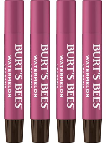 Burt's Bees Lip Shimmer, Watermelon, 2.7 ml Tubes (4-pack) (Lippenmakeup)
