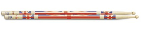 Hotsticks HS A7AW-UJ Artisticks Wood Tip 7A Drumsticks - Union Jack