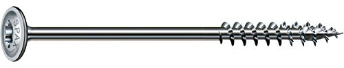 SPAX Holzbauschraube, 6,0 x 140 mm, 100 Stück, T-STAR plus, Tellerkopf, Teilgewinde, 4CUT, WIROX P3J, 0251750601405