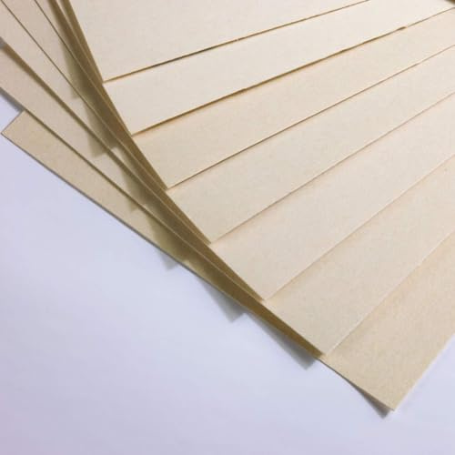 UArt Sanded Pastel Paper Trial Pack Beige/Off-White | 7-Sheet Mixed Grit Sampler for Artists – 6x11, Archival & Acid-Free