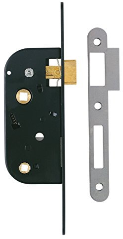 Serrure à larder époxy noire à fouillot - Condamnation - Axe à 40 mm - JPM