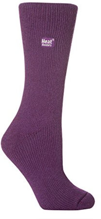 Ladies Original Thermal Heat Holder Socks, Purple, 4-8 uk, 37-42 eur