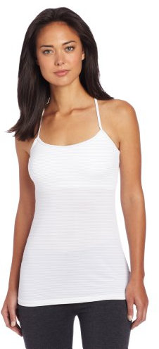 Beyond Yoga Damen T-Back Tank, Damen, White/Heather Gray, Medium