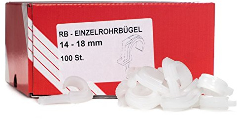Heizungsclips für Rohrdurchmesser von 14-18mm 1Karton = 100 Stück