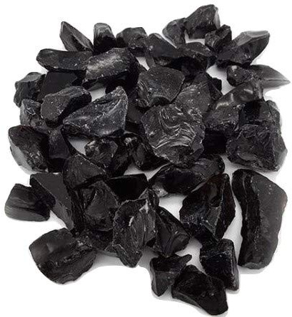 STONED® 2 Kilos Decorative Black Large Glass Chippings | Home, Vases, Events, Wedding, Memorial Topping