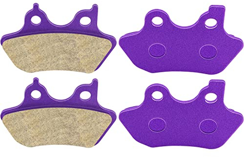 ECCPP Brake Pads For Softail FLSTCI FLSTC Heritage Classic 2000-2007/Fat Boy/Dyna Electra Glide/Sportster XLH883R/FXST Softail Standard/FXSTB Night Train, FA400 Front and Rear Carbon Fiber
