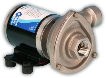 Jabsco 50840-0012 Pompa centrifuga a ciclone a bassa pressione marina ad alta portata, 29,7 GPM, 12 Volt, nero