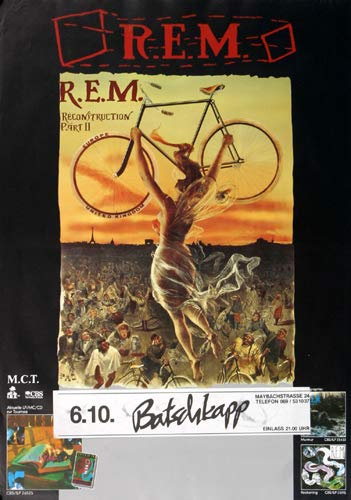R.E.M - Lifes Rich Pageant, Frankfurt 1985 » Konzertplakat/Premium Poster | Live Konzert Veranstaltung | DIN A1 «