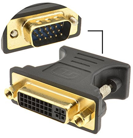DVI 24+5 Femelle Femelle vers VGA 15 Broches Mâle Fiche Onvertisseur Adaptateur