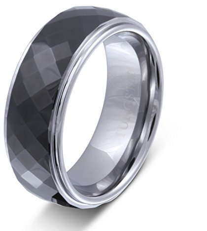 Juwelier Schönschmied - Unisex Ehering Partnerring Black Caro Wolframcarbid inkl. persönliche Lasergravur NrW3H