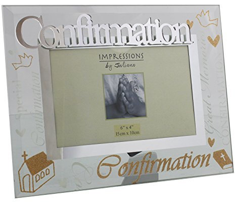 Confirmación Marco de fotos de espejo palabras Lovely celebración regalo
