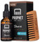 Prophet and Tools Bartöl und Bartkamm-Kit! KOSTENLOSER Bartpflege E-Book enthalten - All-in-One geruchloser Leave-In Conditioner, Weichspüler und schnellerer Bartwachs
