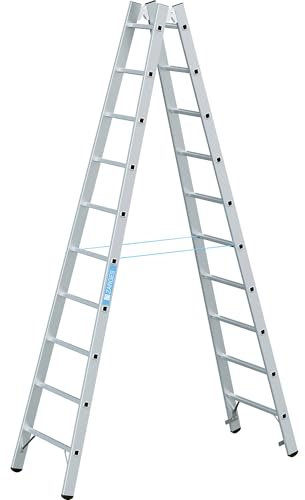 ZARGES | Profi-Sprossenleiter | beidseitig begehbar | 2 x 10 Sprossen