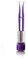 Vacu Vin Cocktail Muddler with Jigger / Measuring Cup and Tongs - Purple