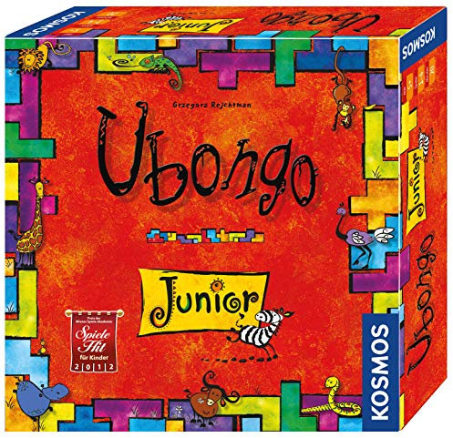 Kosmos 697396 Ubongo Junior, rasantes Kinderspiel ab 5 Jahren, Knobelspaß und Legespiel, für 1-4 Spieler