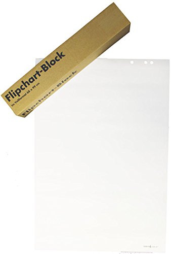 Büroring Flipchartblock 68x99cm blanko/kariert 5 x 20 Blatt pro Block