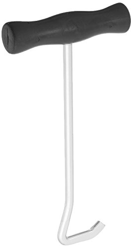 PARTRADE P 244600 634809 Flat End Boot Hook with Plastic Handle, 8.5, Silver
