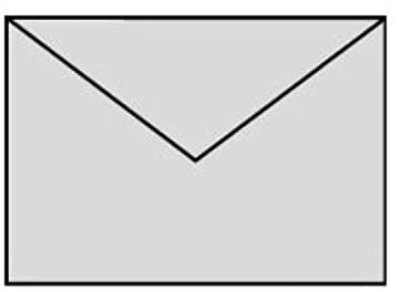 Paperado C6 Taschentuch-Umschläge, gefüttert, Eisgrau, 5 Stück