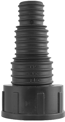 Multi Size Hose Tail CONNECTORS for Corrugated Pond Pipe(Range of Sizes) Sent from UK! (1.25 BSPF=41.9mm Across Thread,fits 20/25/32MM)