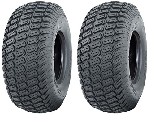 Parnells - 2 Jeux de Pneus Tubeless Grass, 16x6.50-8 - 4 Plis Wanda P332, E-Marked, 412 mm de Diamètre, 167 mm de Largeur, 280 Kg - pour Turf Ride on Lawnmower, Off-Road, Buggys and Carts