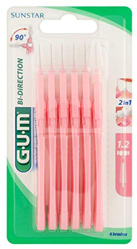Sunstar GUM Bi-direction Interdentalbürsten 1,2 mm, 6 Stück