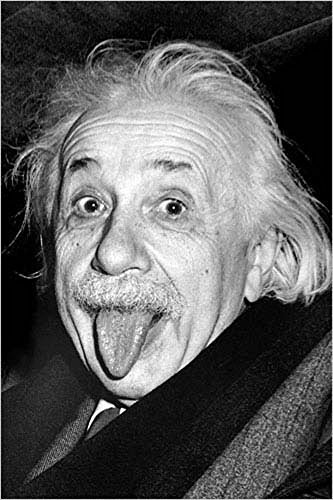 Albert Einstein - Tongue - Zunge Poster Plakat Druck - Größe 61x91,5 cm