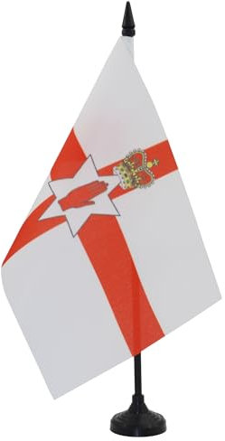 AZ FLAG - Tischflagge Nordirland - 21x14 cm - Irische Nordfahne Tischfahne 14 x 21 Cm - Flaggen