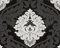 A.S. Création Vliestapete mit starkem Glitterauftrag Bling Bling Tapete neo barock 10,05 m x 0,53 m schwarz weiß Made in Germany 313959 3139-59