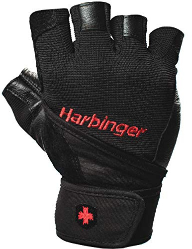 Harbinger Herren Fitnesshandschuhe Pro Wristwrap, Black, M, 114020