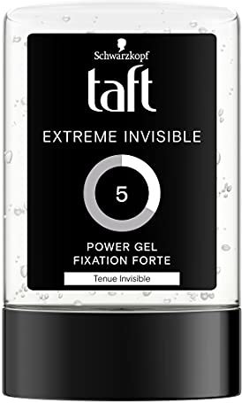 Schwarzkopf - Taft – Haarstyling-Gel Power Extreme – unsichtbar – starke Fixierung – langanhaltend – ohne klebrige Wirkung – Herren – vegane Formel – ohne Alkohol – Flasche 300 ml