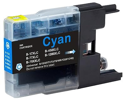 1 Go Inks Cyan Ink Cartridge to Replace Brother LC1280XLC Compatible/Non-OEM for Brother MFC Printers