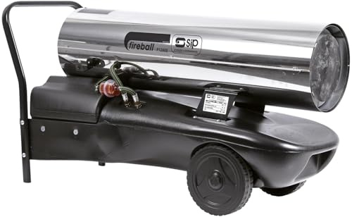 SIP FIREBALL P1280S Space Heater, Diesel/Paraffin, 230V, 38.5kW / 131,512 BTU/hr, 900m³ / 31,143ft³ Heating Area, 42L Fuel Tank
