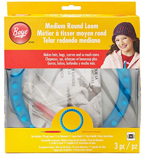 Boye Loom Knitting Medium Round Loom, Blue
