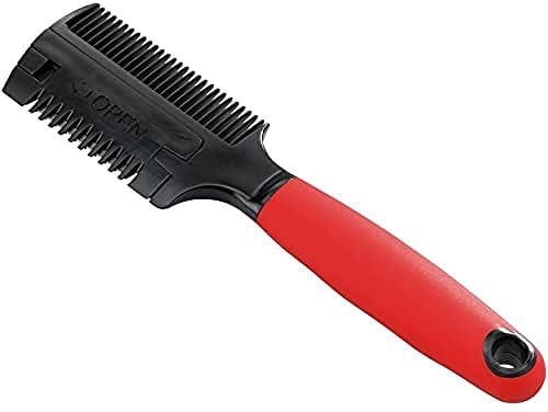 Ferplast Doppelkamm mit Rasierklinge für Hunde GRO 5991, Effilierkamm, 18,3 x 4,5 x 1,8 cm