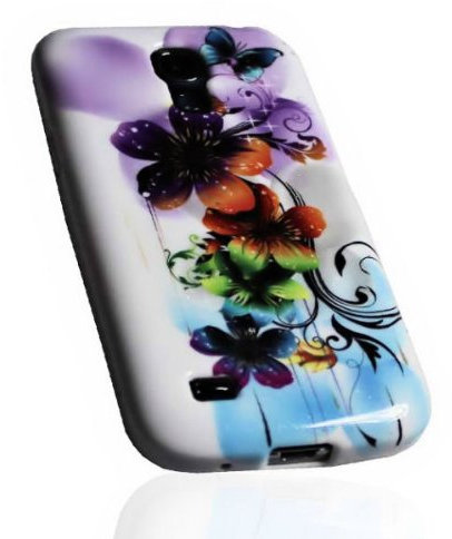 Design No.3 Silikon TPU Handy Hülle kompatibel mit Samsung i9190 Galaxy S4 Mini - Cover Case Schutzhülle Bumper