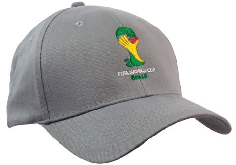 GB Sports Cap World Cup Trophy Baseball, Grey, One Size